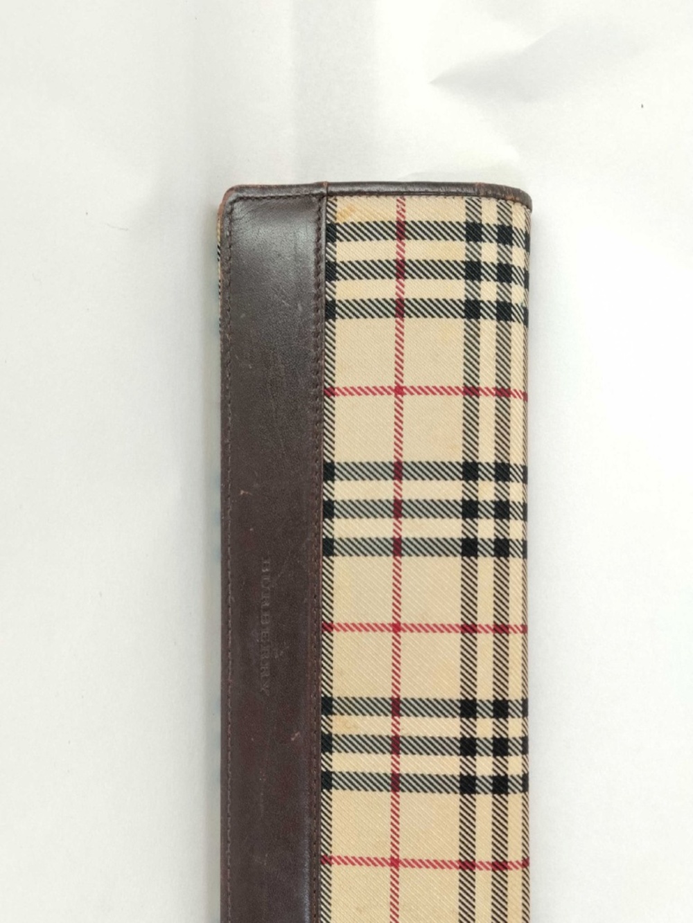 Burberry Nova Check Long Continental Wallet Brown Leather